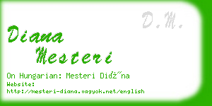 diana mesteri business card